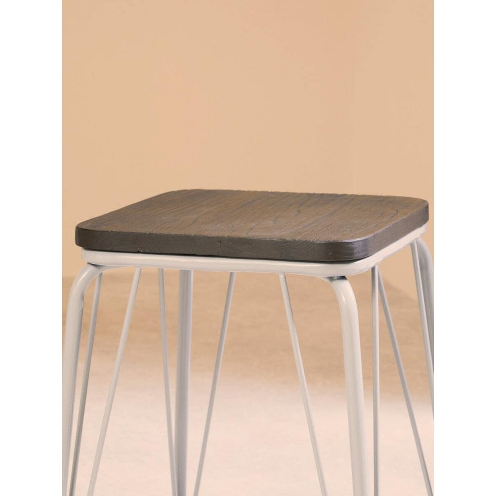 Diston Grey Elm Small Stool