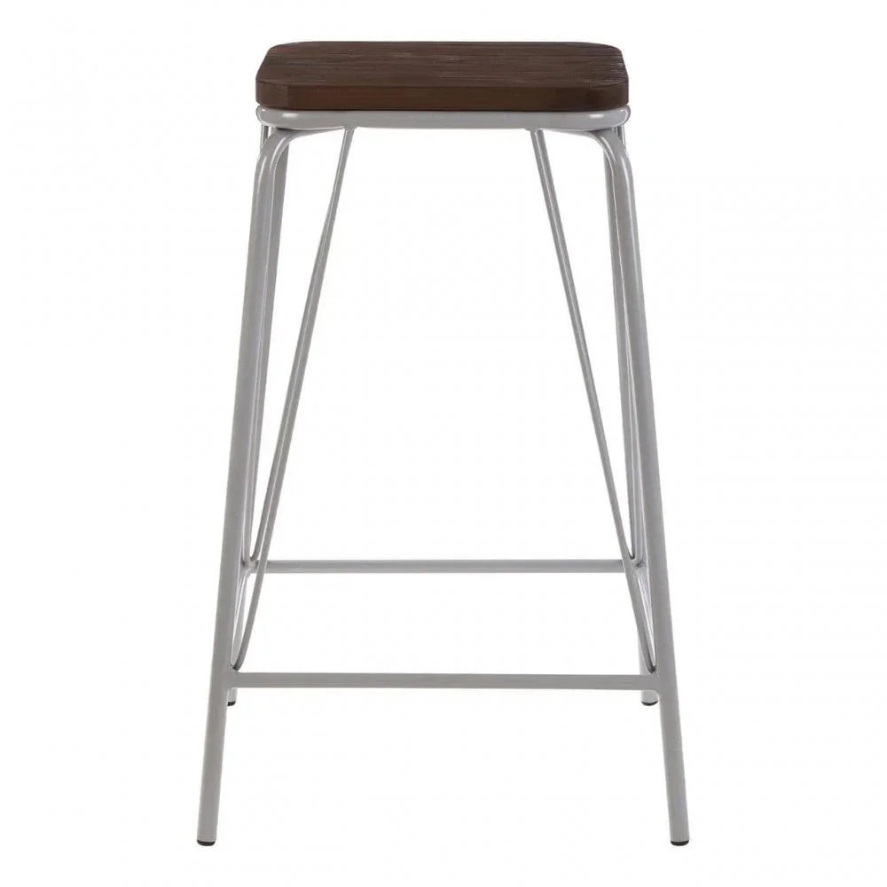 Diston Grey Elm Stool