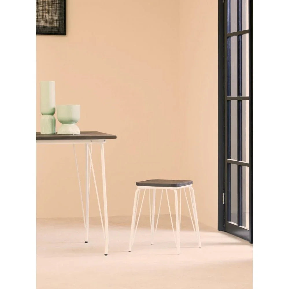 Diston White Elm Small Stool