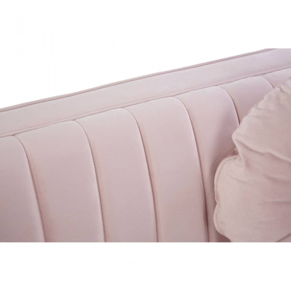 Farrah 2 Seat Pink Velvet Sofa