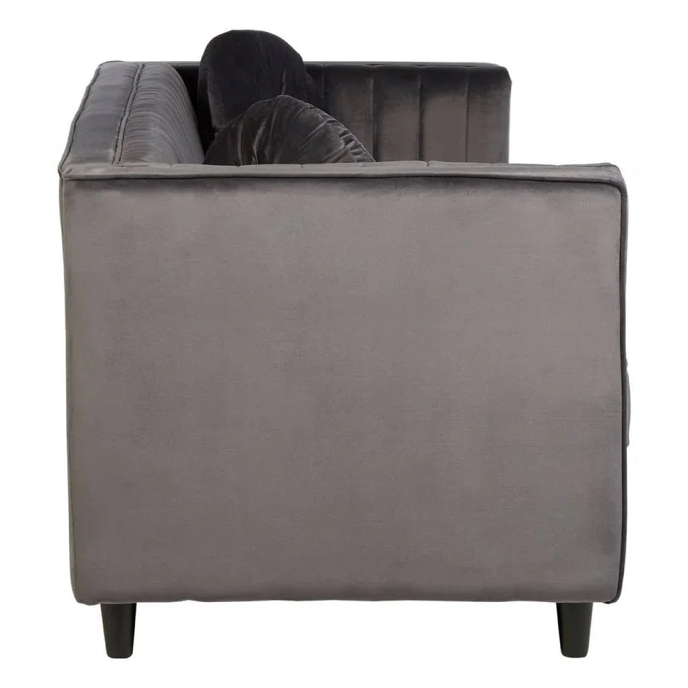 Farrah Three Seat Velvet Sofa