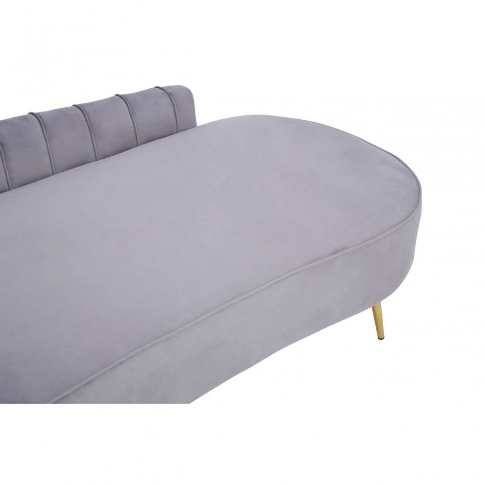Selina Left Arm Velvet Chaise