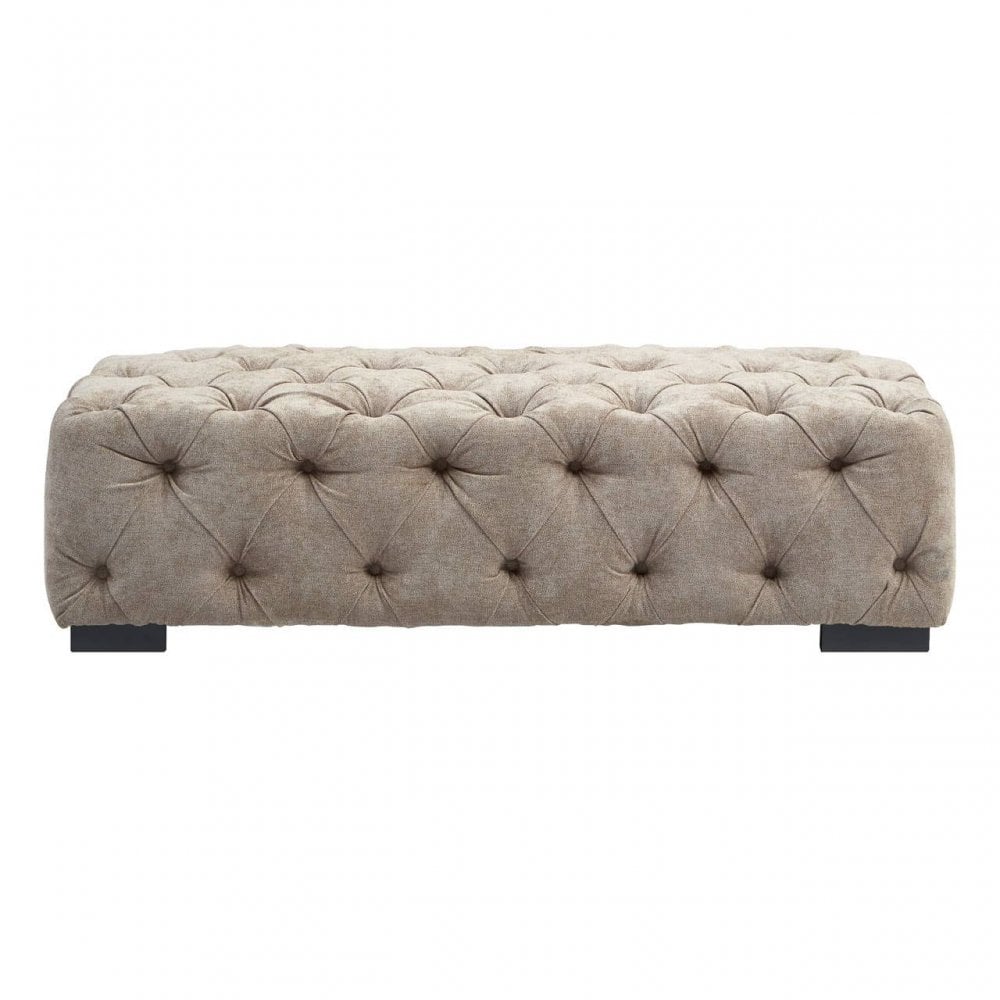 Mason Natural Fabric Footstool