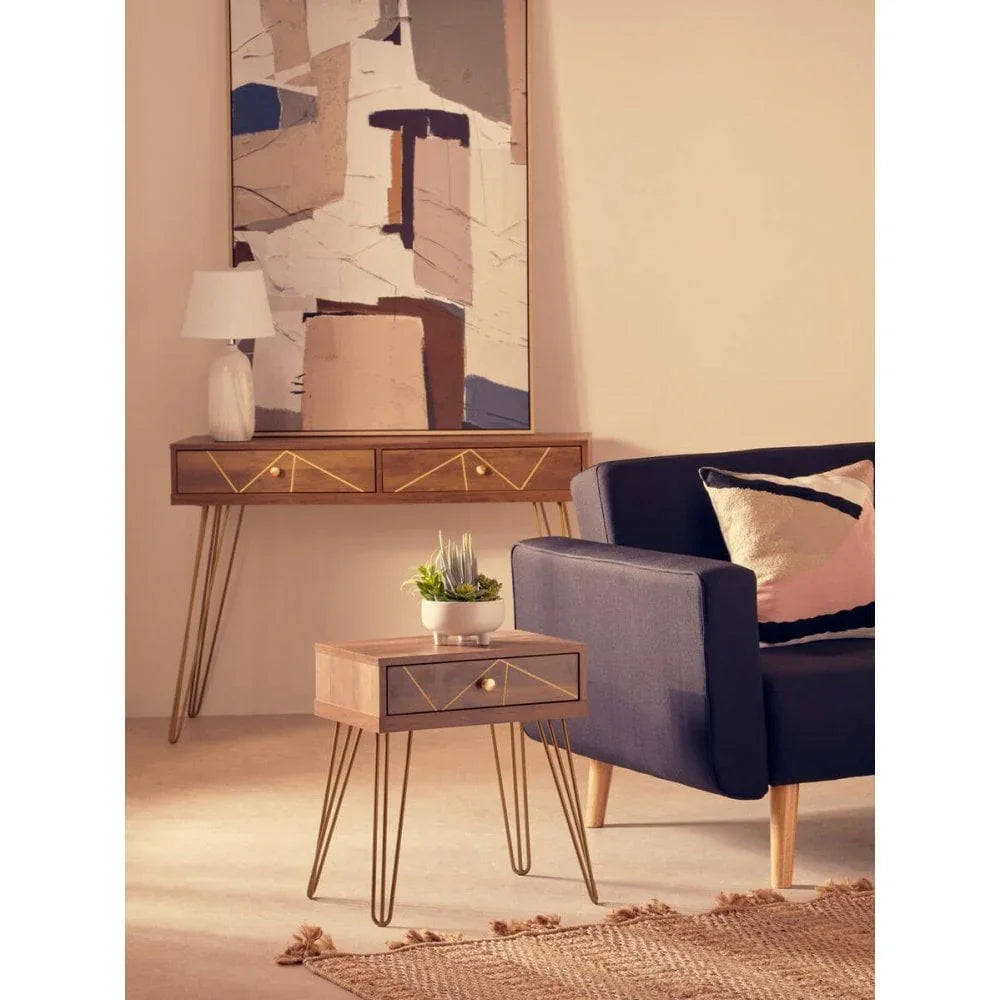 Milan One Drawer Side Table