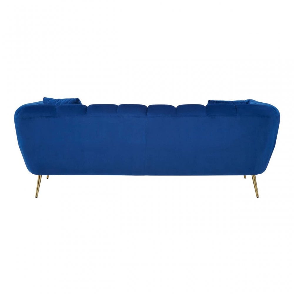 Aria 3 Seat Midnight Velvet Sofa