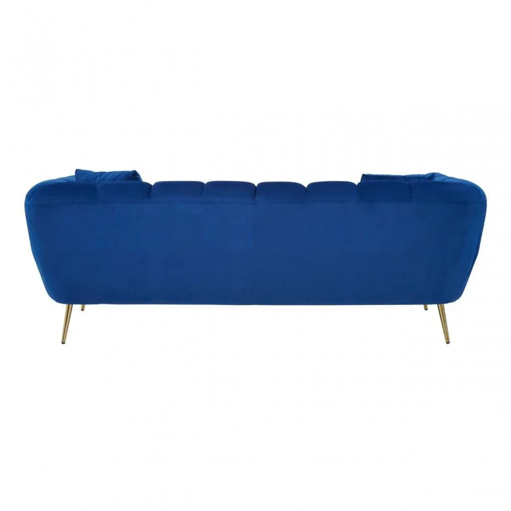 Aria 3 Seat Midnight Velvet Sofa