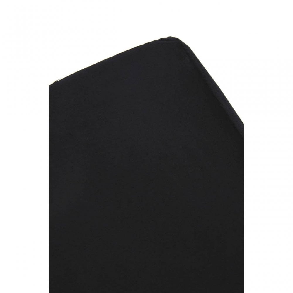 Tavian Black And Silver Square Stool