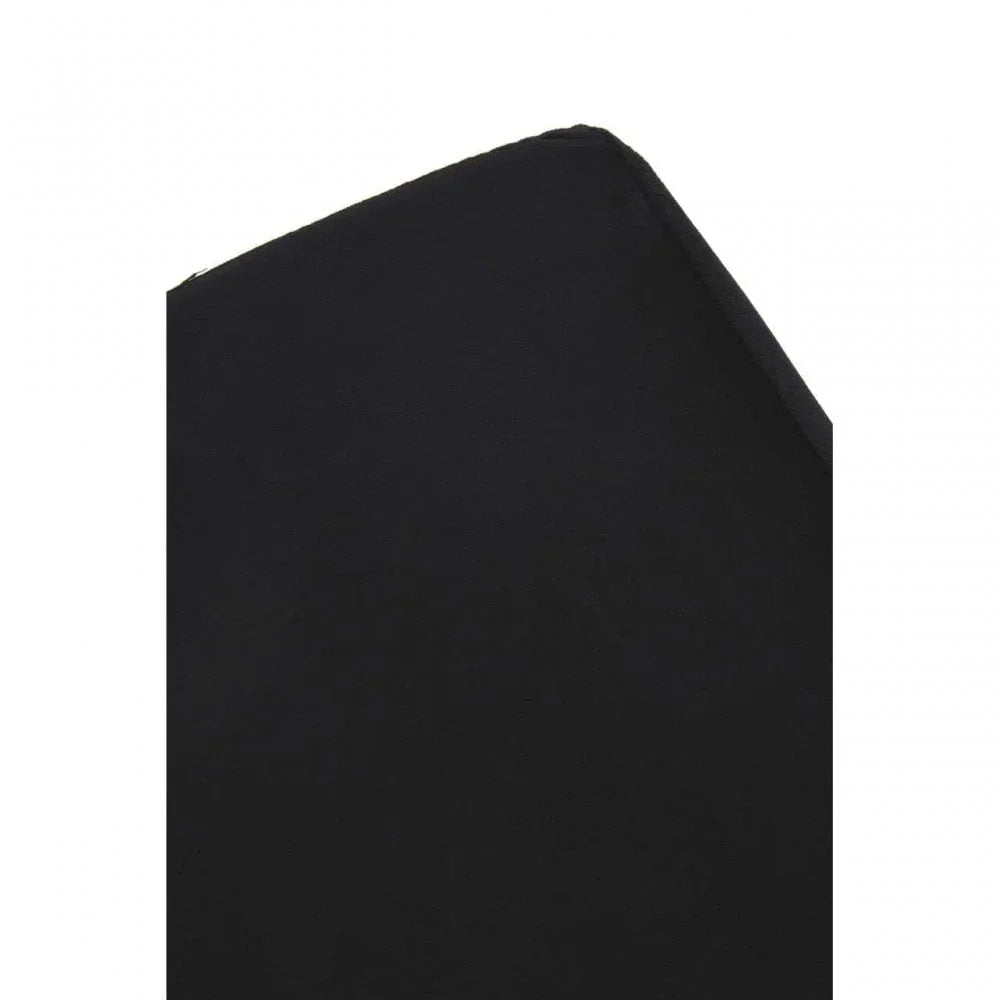 Tavian Black And Silver Square Stool