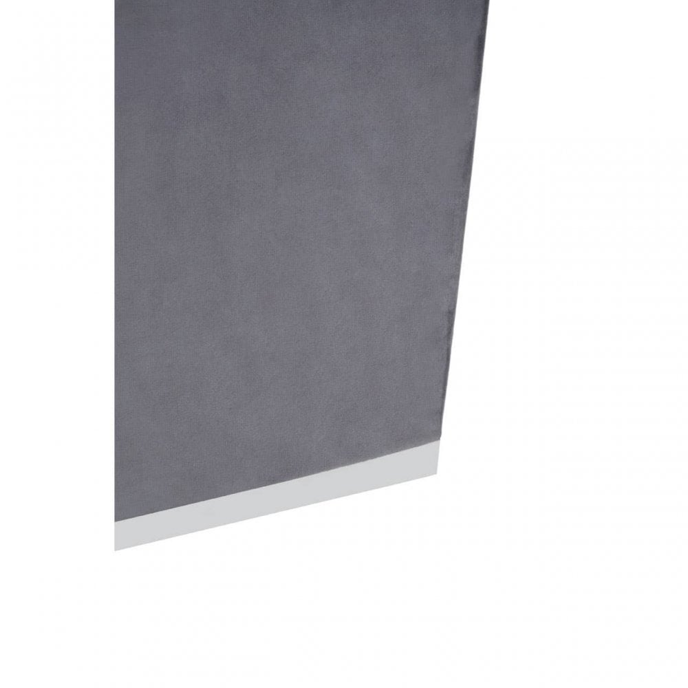 Tavian Grey And Silver Square Stool