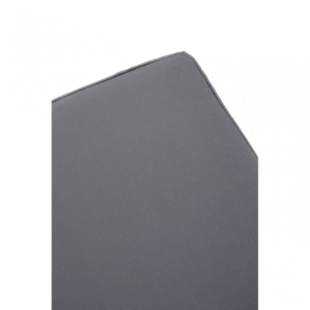 Tavian Grey And Silver Square Stool