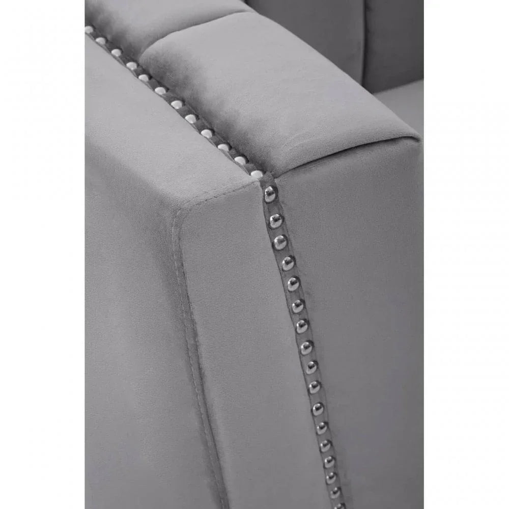 Mason Three Seat Velvet Sofa