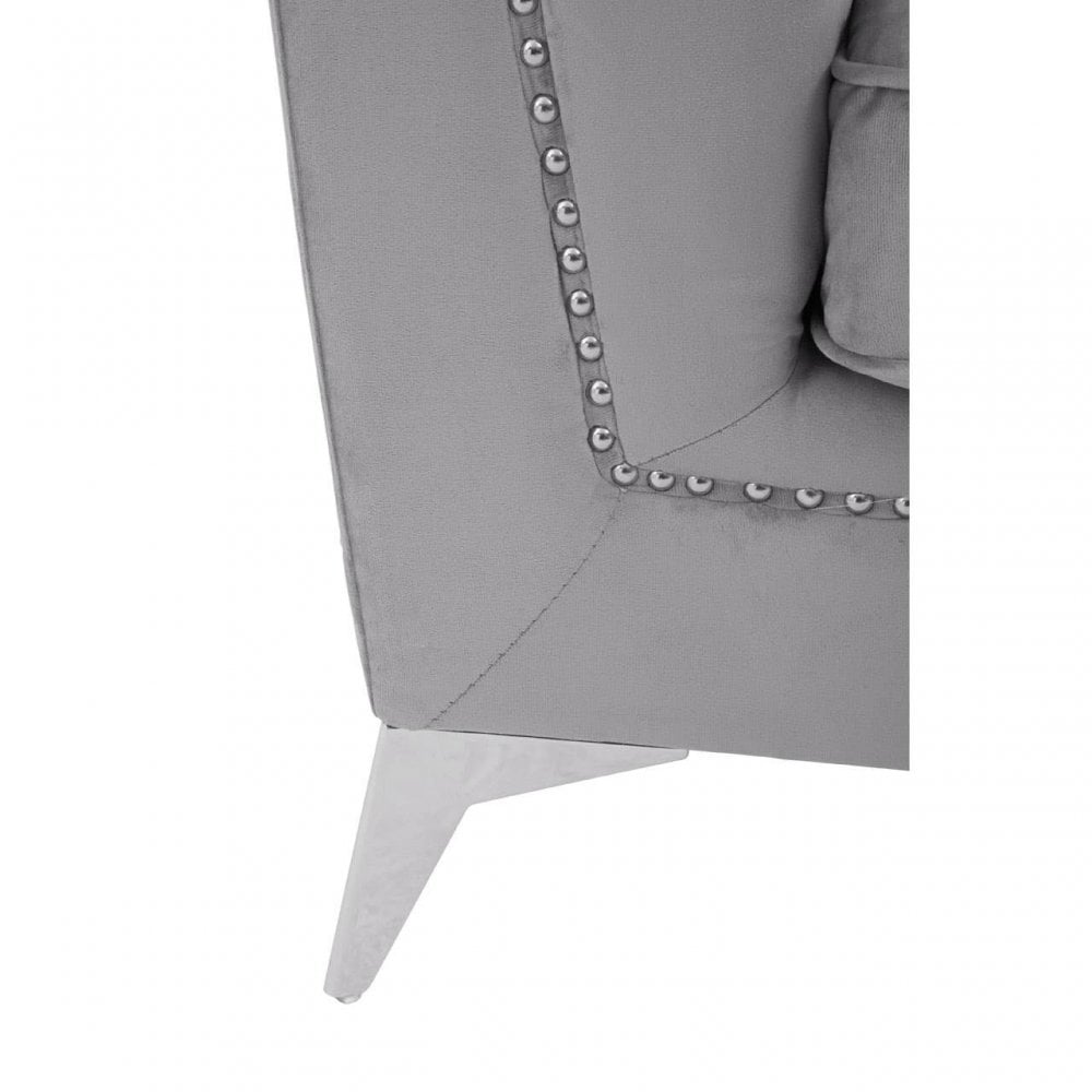 Mason Three Seat Velvet Sofa