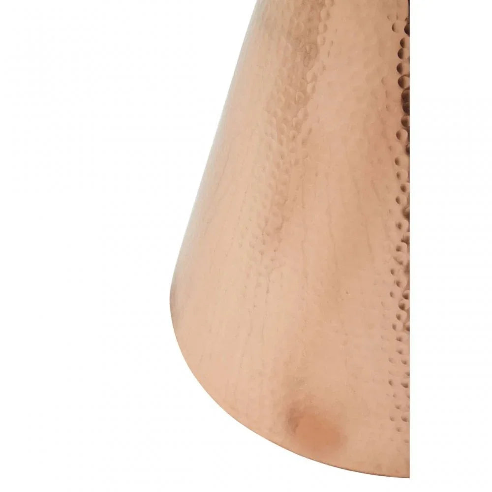 Marlow Black Velvet And Copper Finish Stool