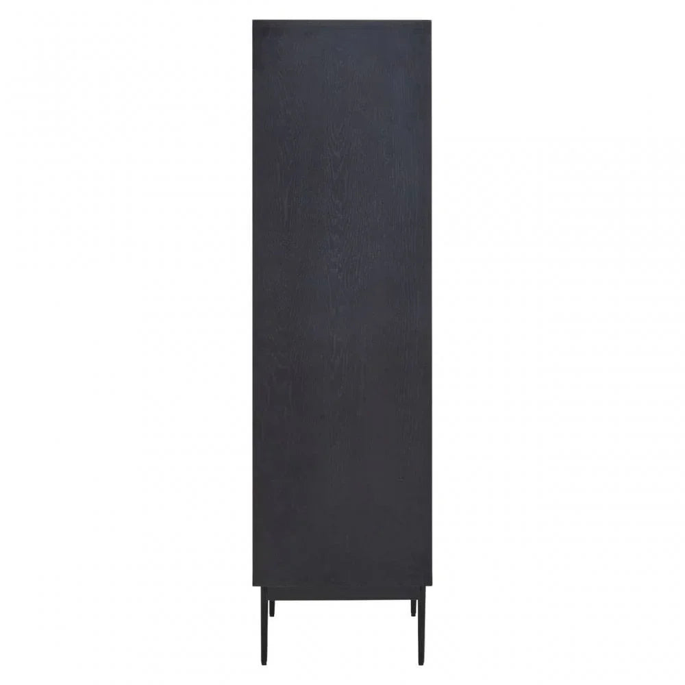 Avery Black Finish Wooden Cabinet