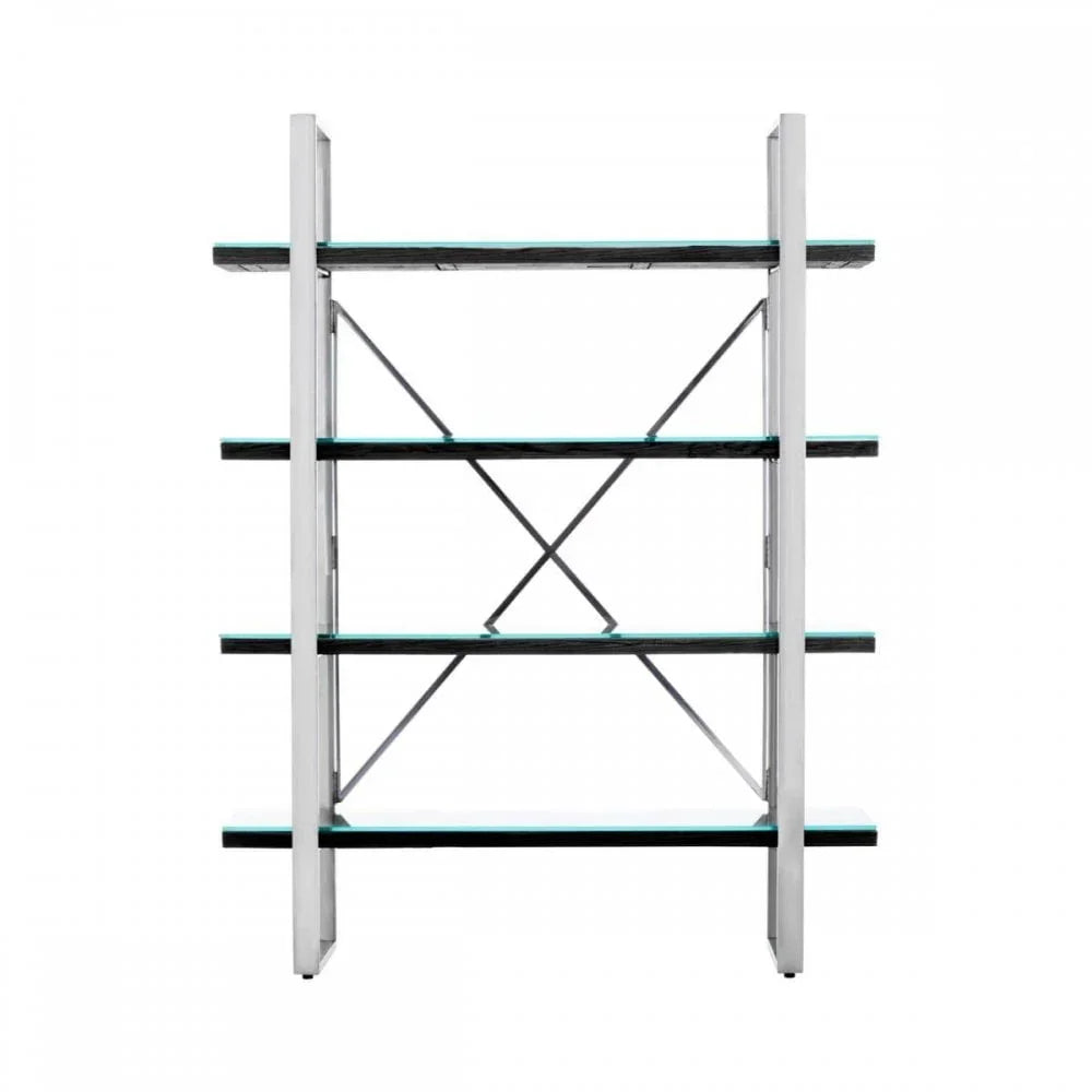 Orion Black Four Tier Shelf Unit