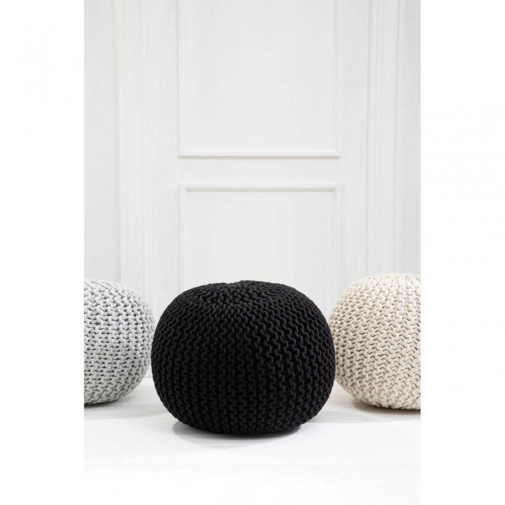 Brayden Knit Pouffe