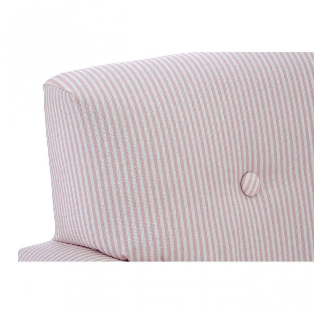 Brayden Pink And White Stripe Rocker With Footstool