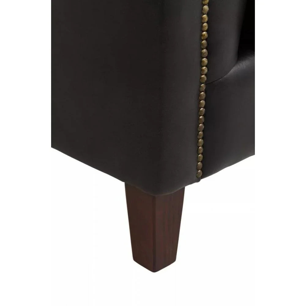 Hudson Three Seater Leather Sofa