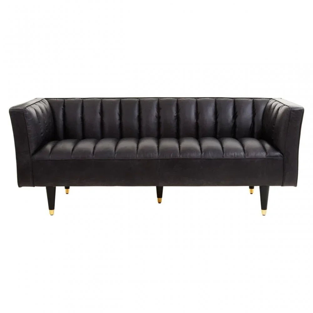 Hudson Three Seater Sofa With Flared Arms