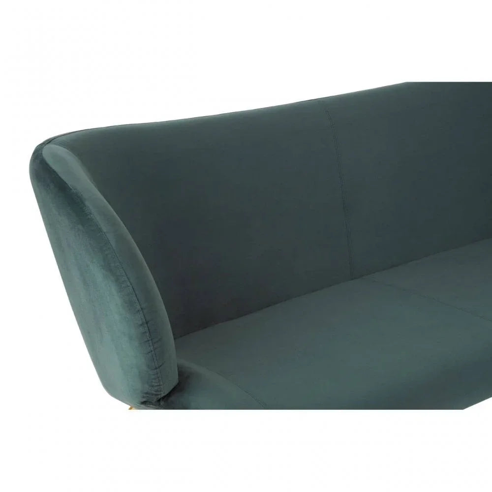 Victoria 2 Seat Green Sofa