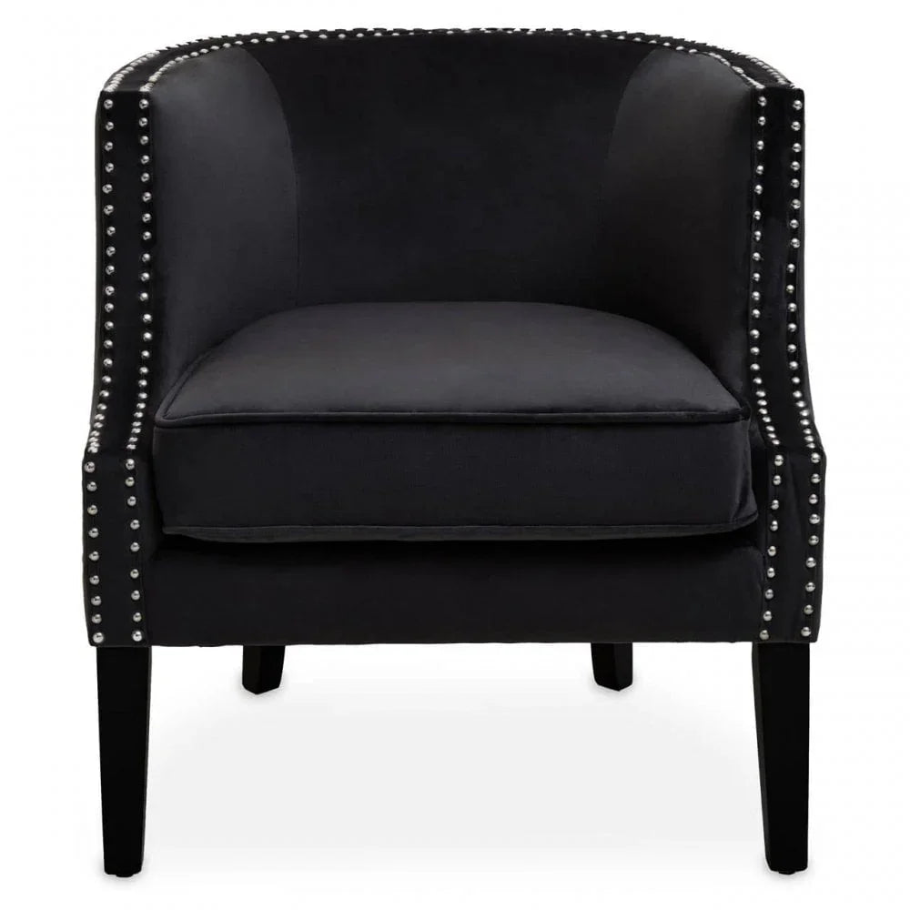 Elyse Velvet Studded Chair