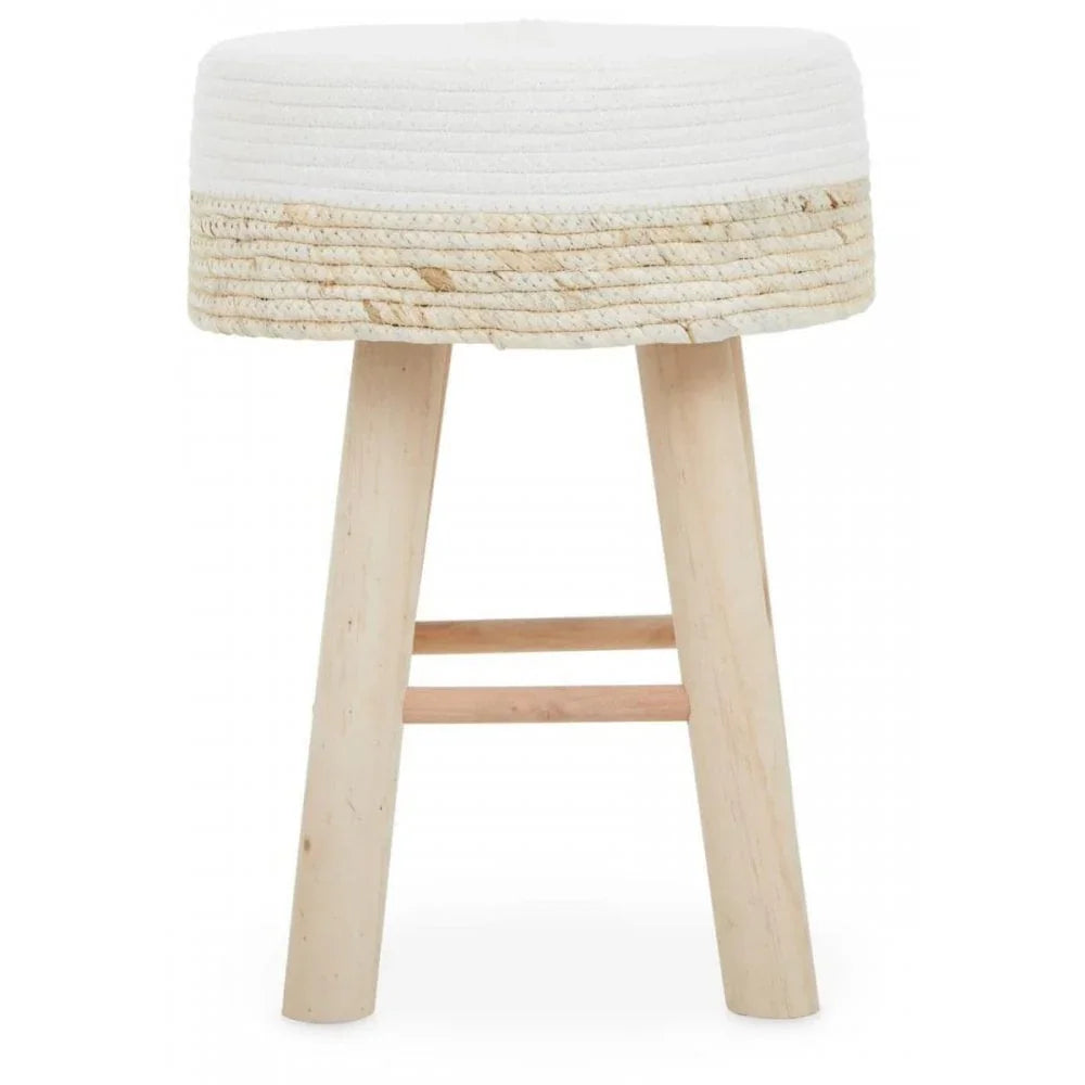 Marlow Natural and White Stool