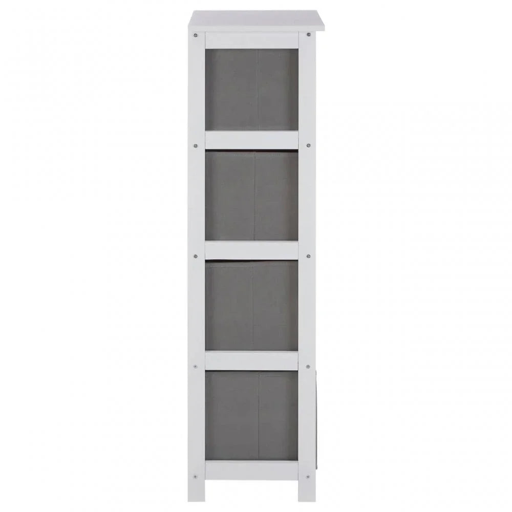 Marlow 4 Grey Fabric Drawers Cabinet
