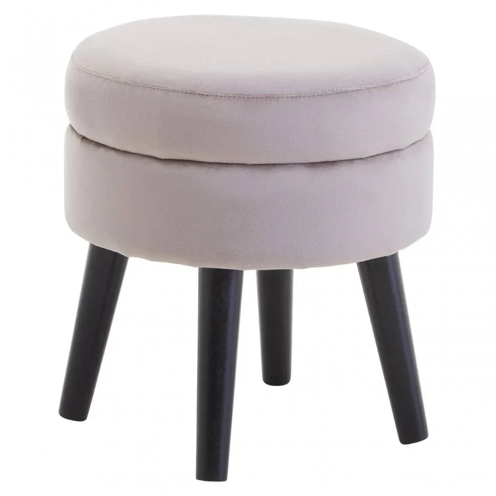 Seraphina Mink Velvet Stool