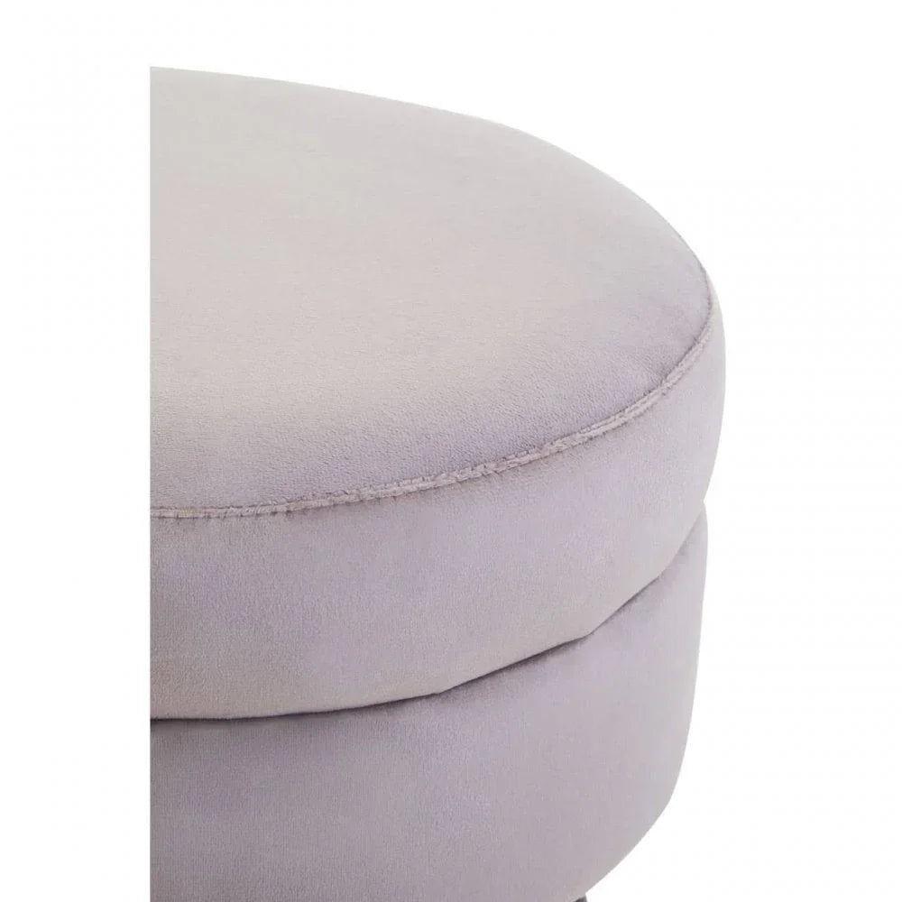 Seraphina Mink Velvet Stool