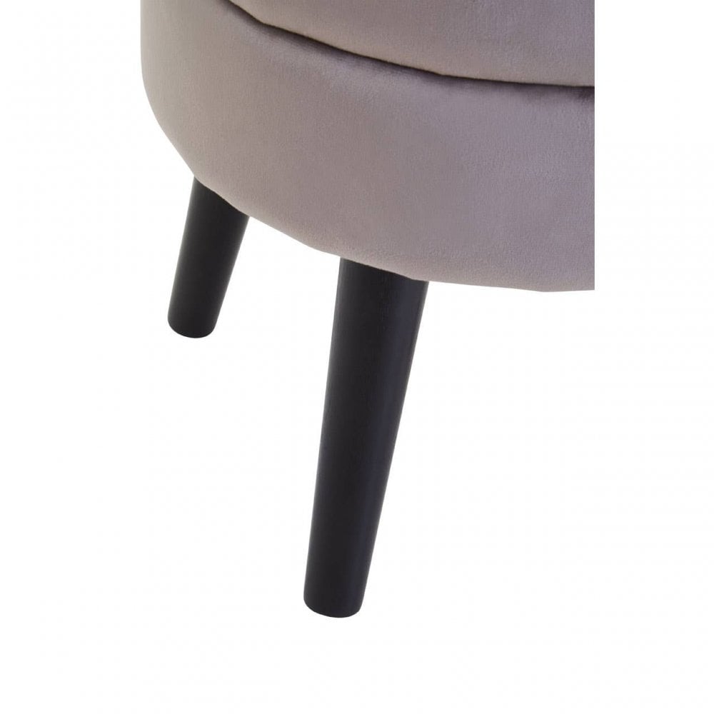 Seraphina Mink Velvet Stool