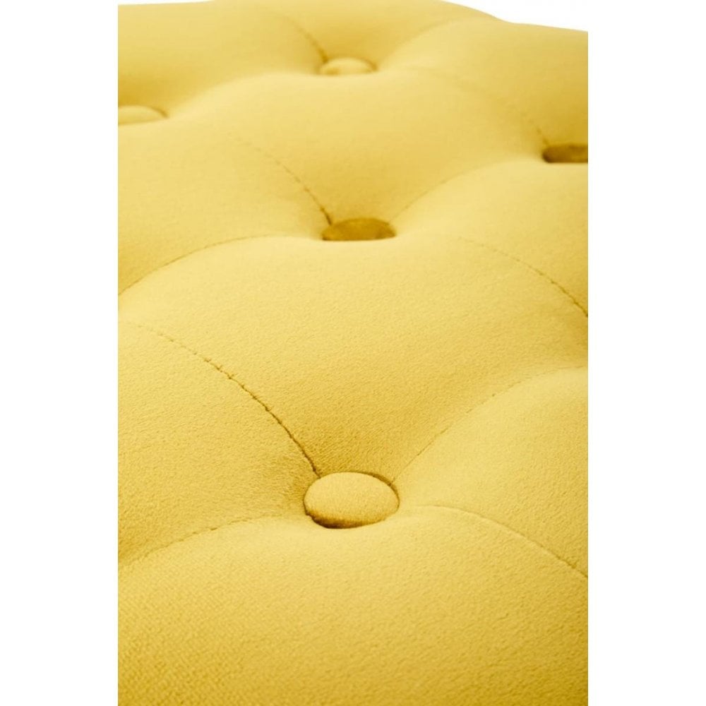 Seraphina Pistachio Velvet Stool With Matte Gold Finish Base