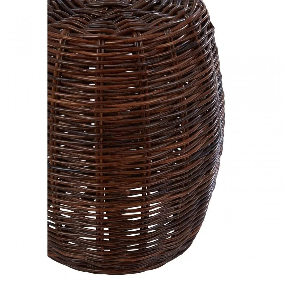Monaco Natural Croco Rattan Stool