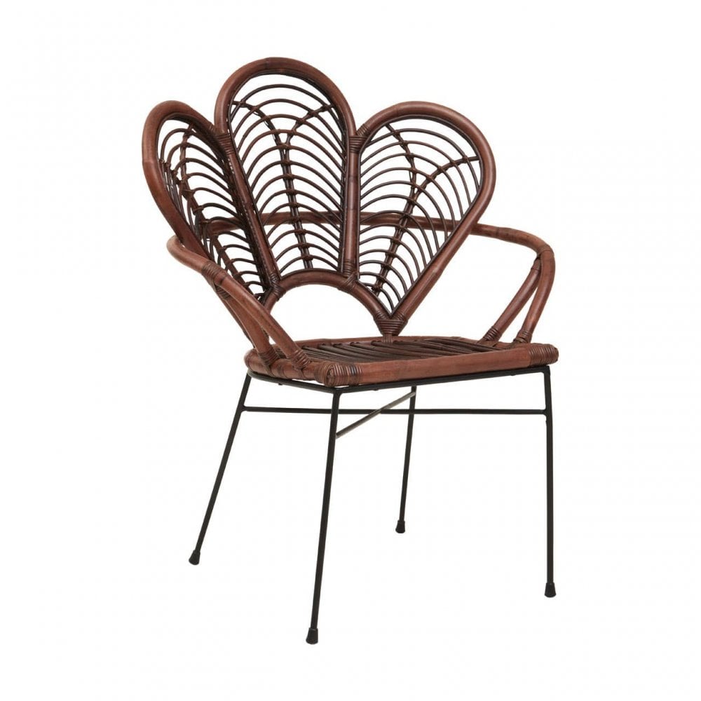 Oceana Brown Natural Rattan Chair