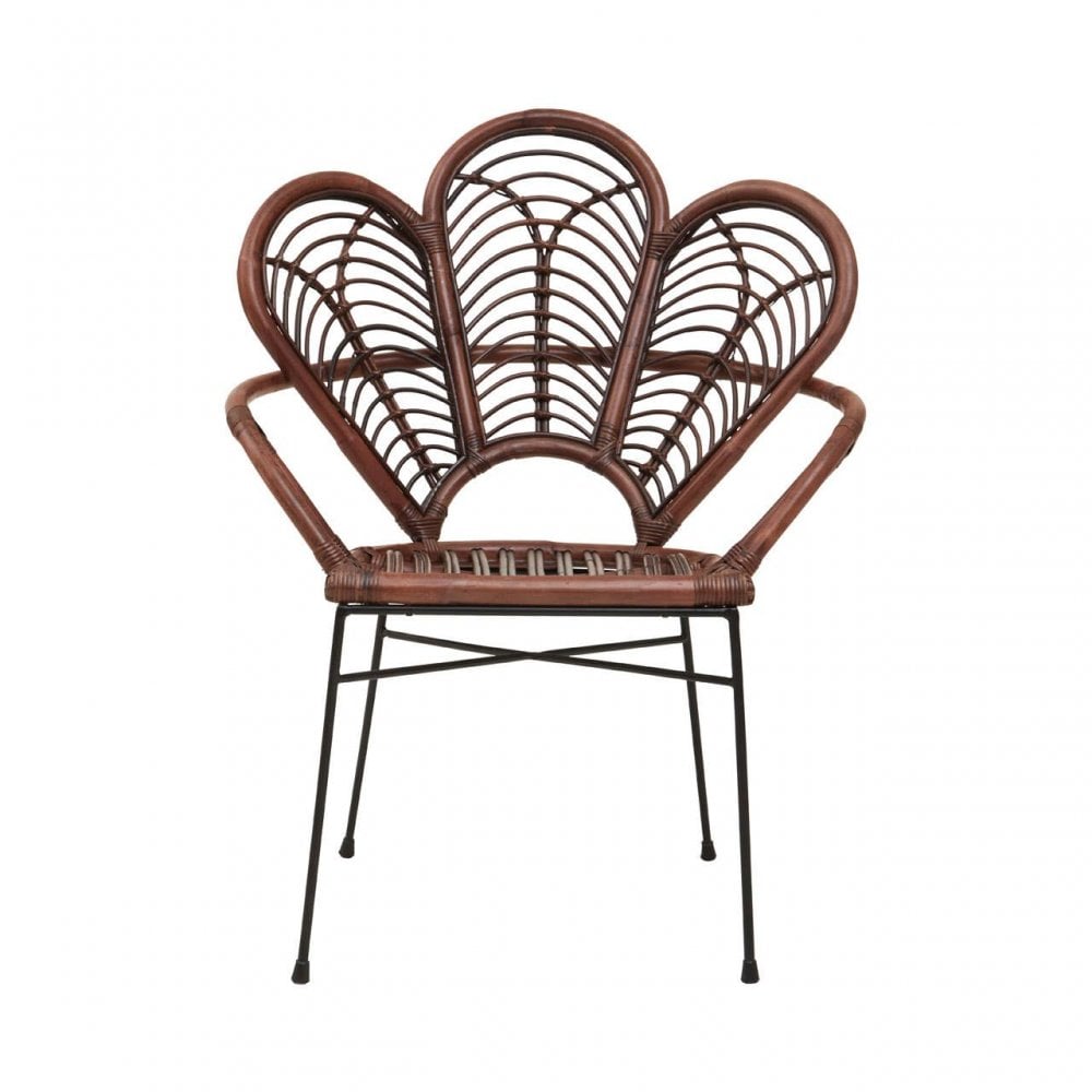 Oceana Brown Natural Rattan Chair