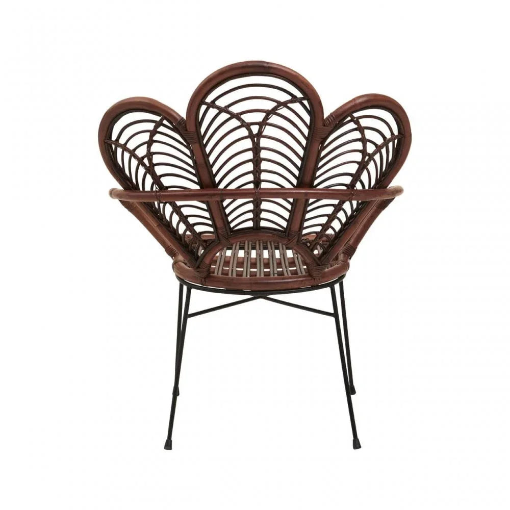 Oceana Brown Natural Rattan Chair