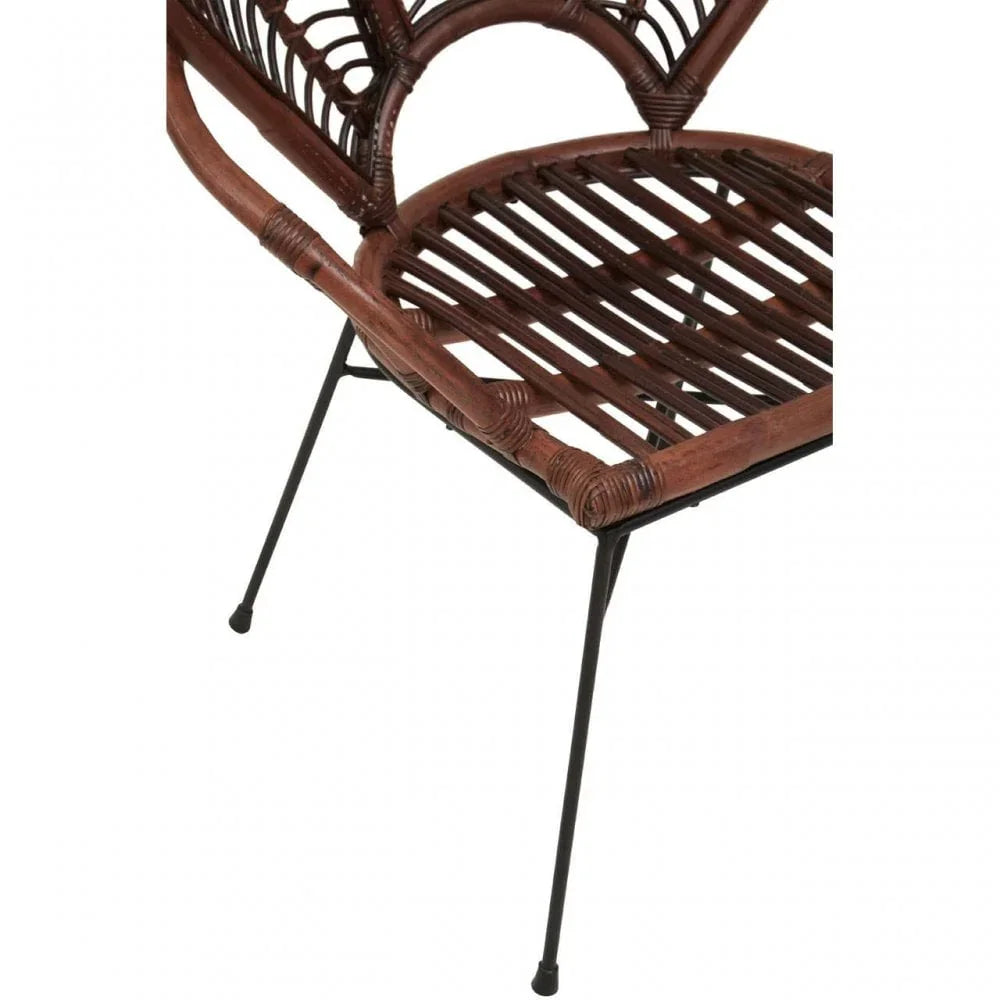 Oceana Brown Natural Rattan Chair