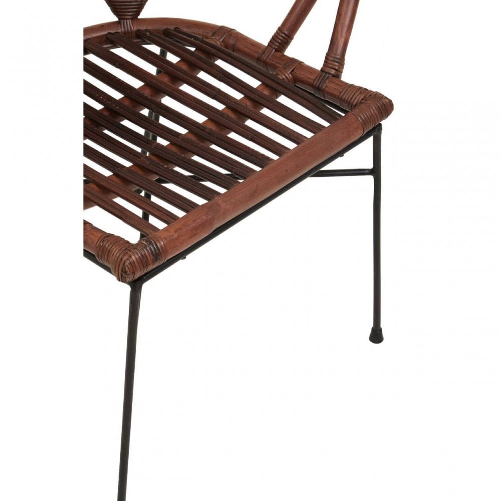 Oceana Brown Natural Rattan Chair