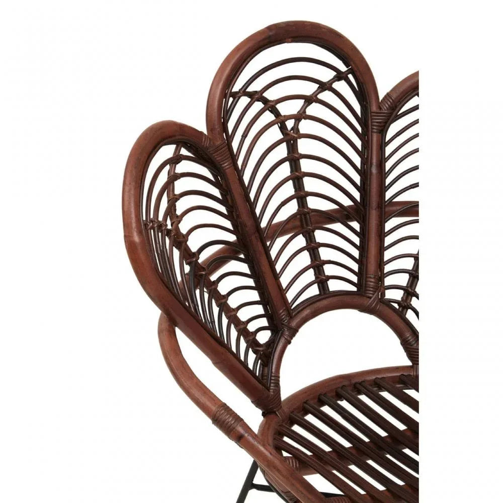 Oceana Brown Natural Rattan Chair