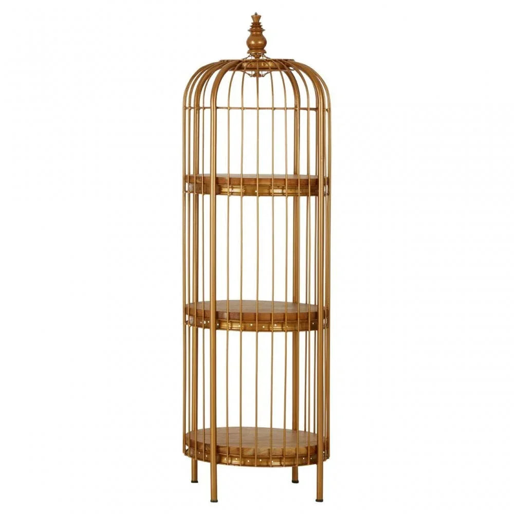 Cameron Small Finish Birdcage Shelf Unit