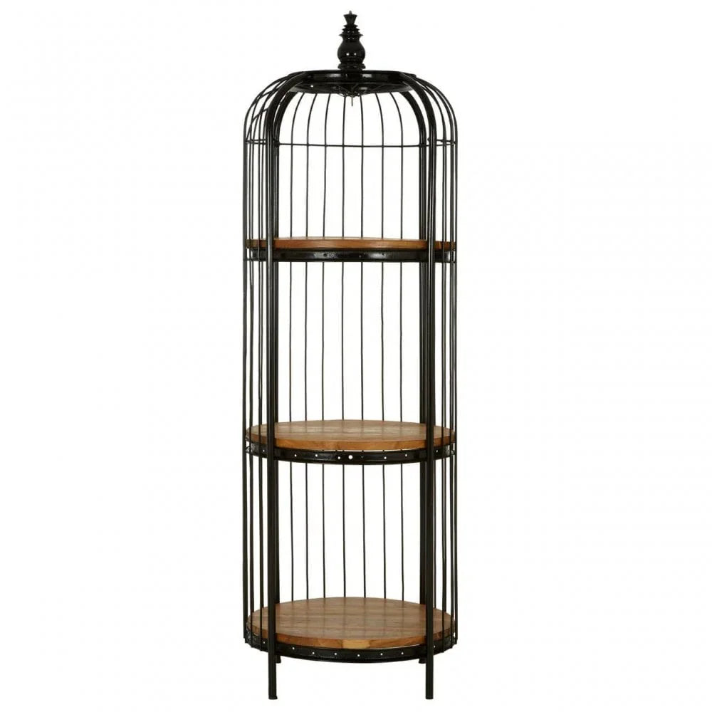Cameron Small Finish Birdcage Shelf Unit