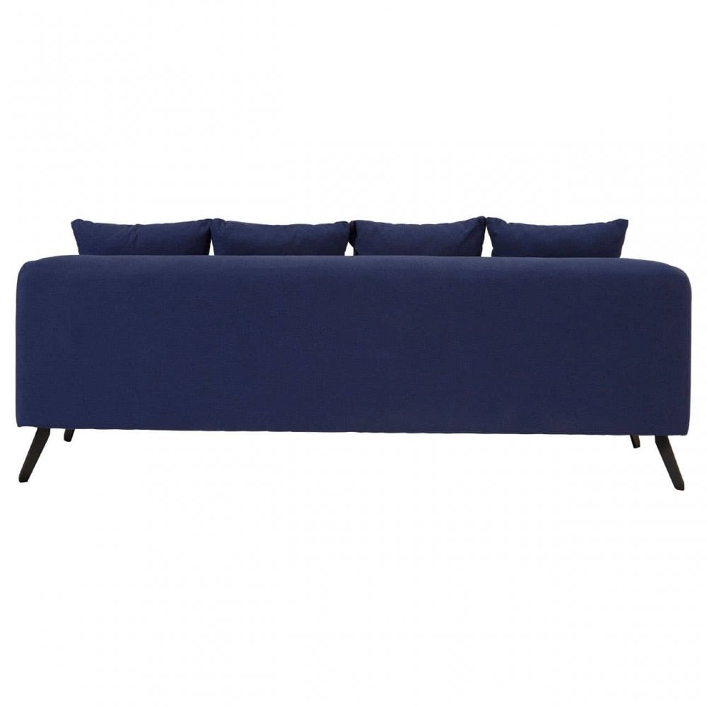 Monroe 3 Seater Navy Fabric Sofa