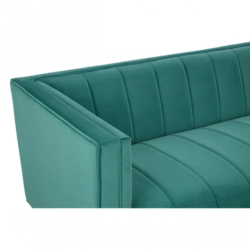 Sereno 3 Seat Green Sofa