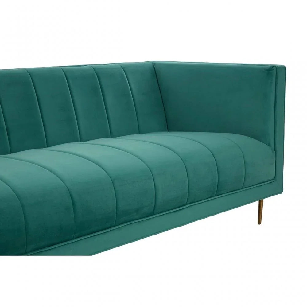 Sereno 3 Seat Green Sofa