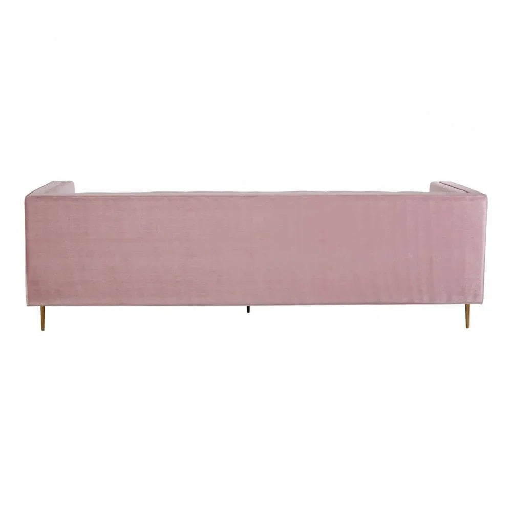 Sereno 3 Seat Pink Sofa