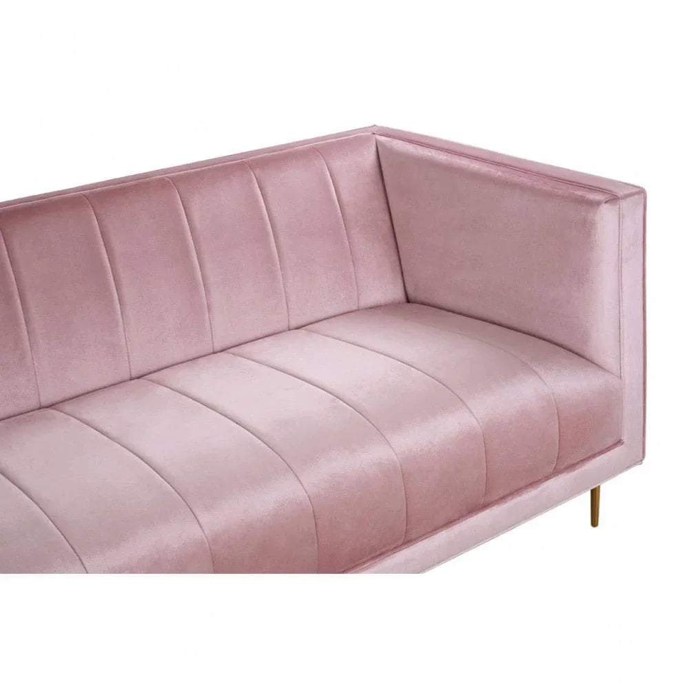 Sereno 3 Seat Pink Sofa
