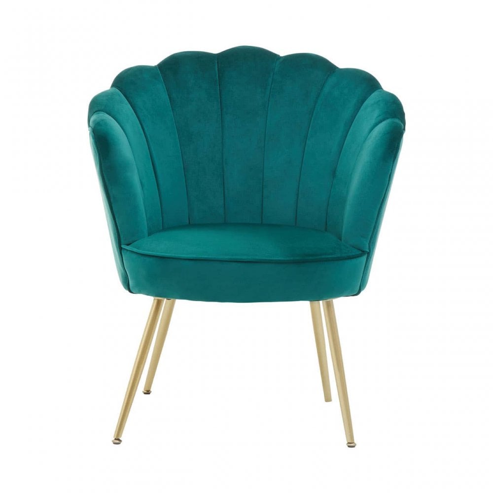 Marlow Velvet Scalloped Chair