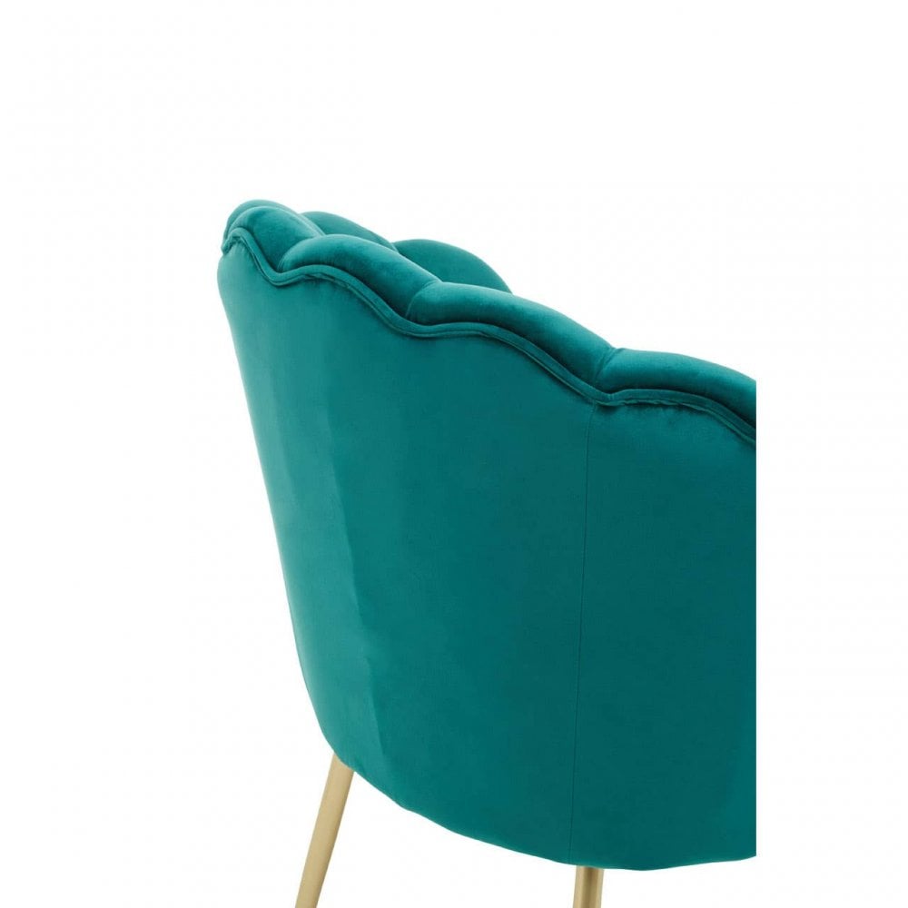 Marlow Velvet Scalloped Chair