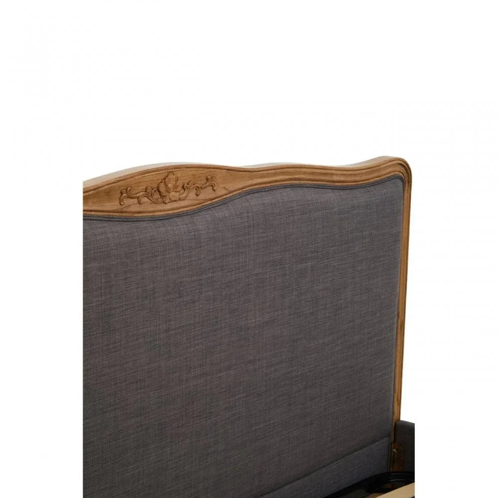 Ashton Grey Fabric Super Kingsize Bed