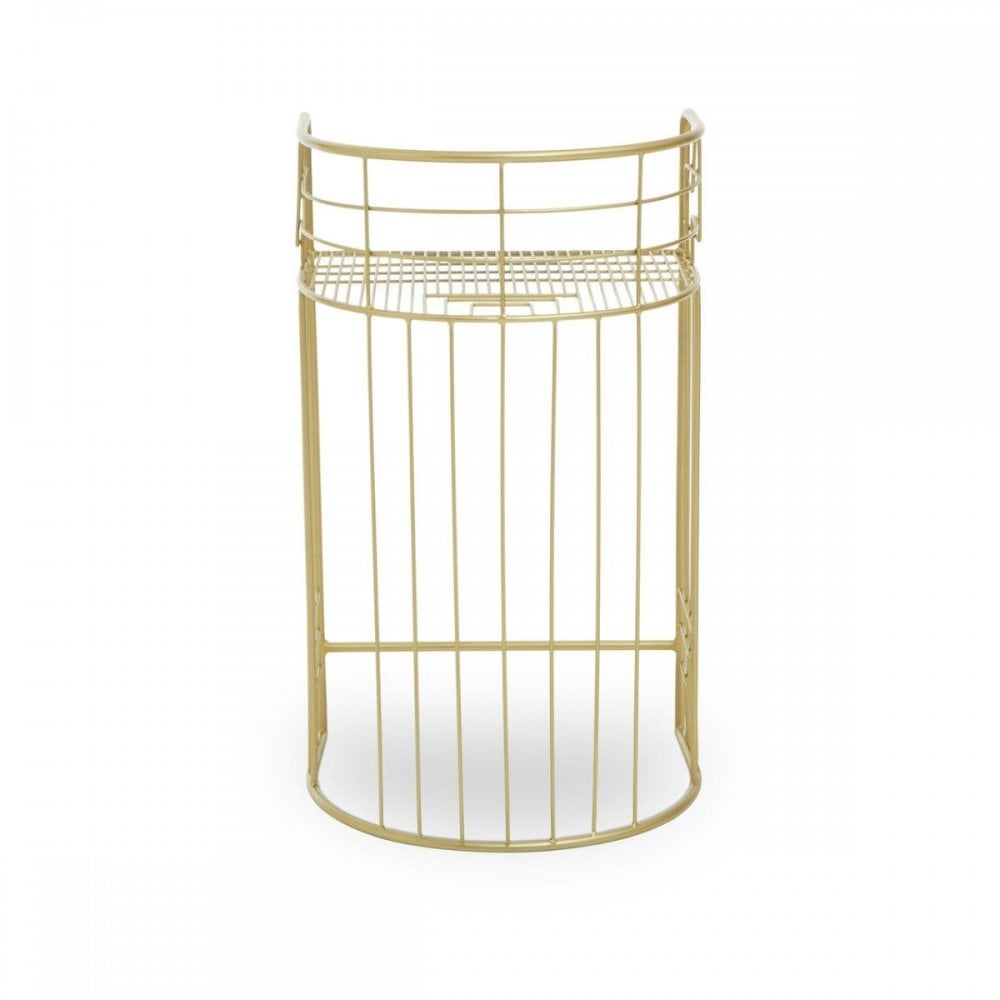 Elsie Gold Finish Lounge Chair