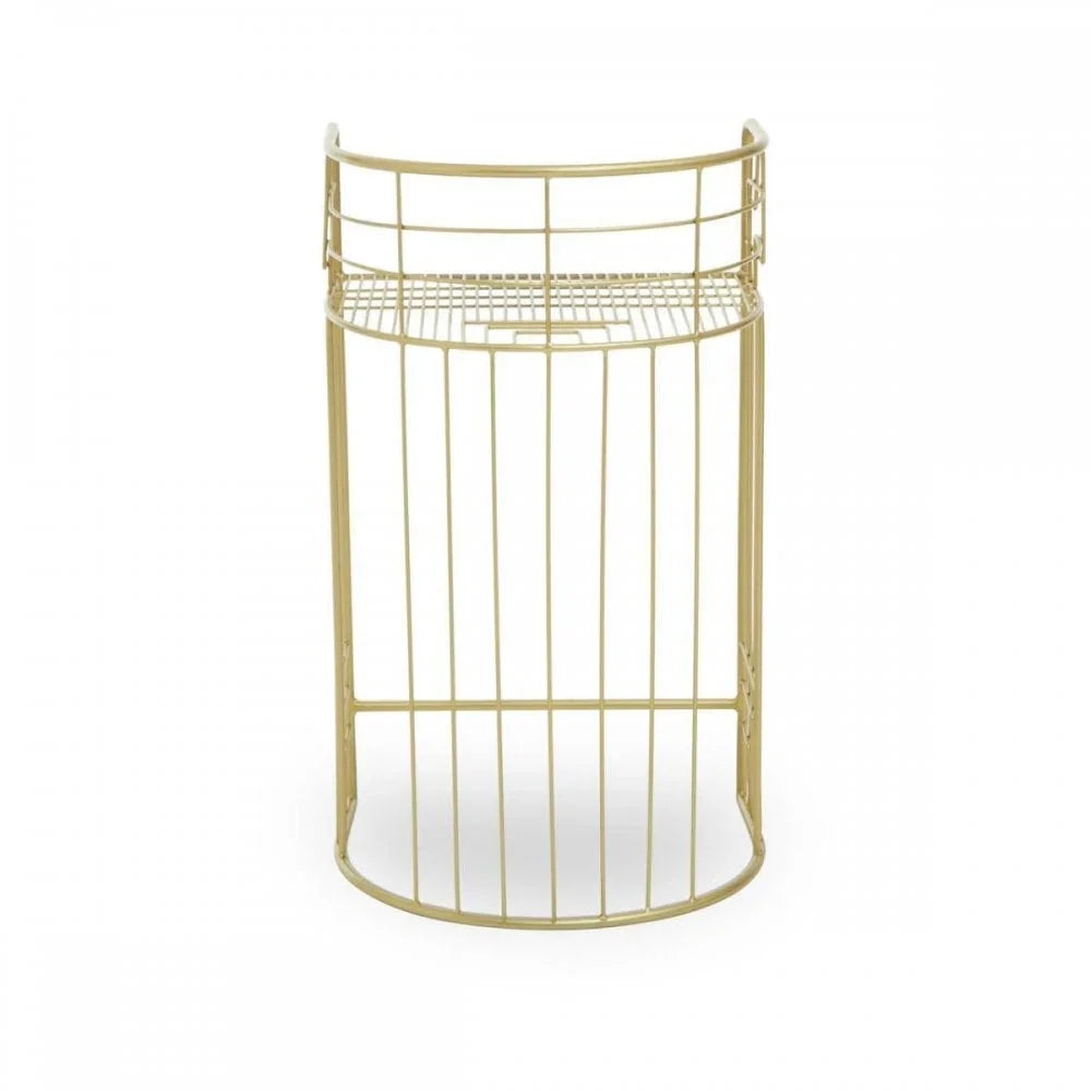 Elsie Gold Finish Lounge Chair